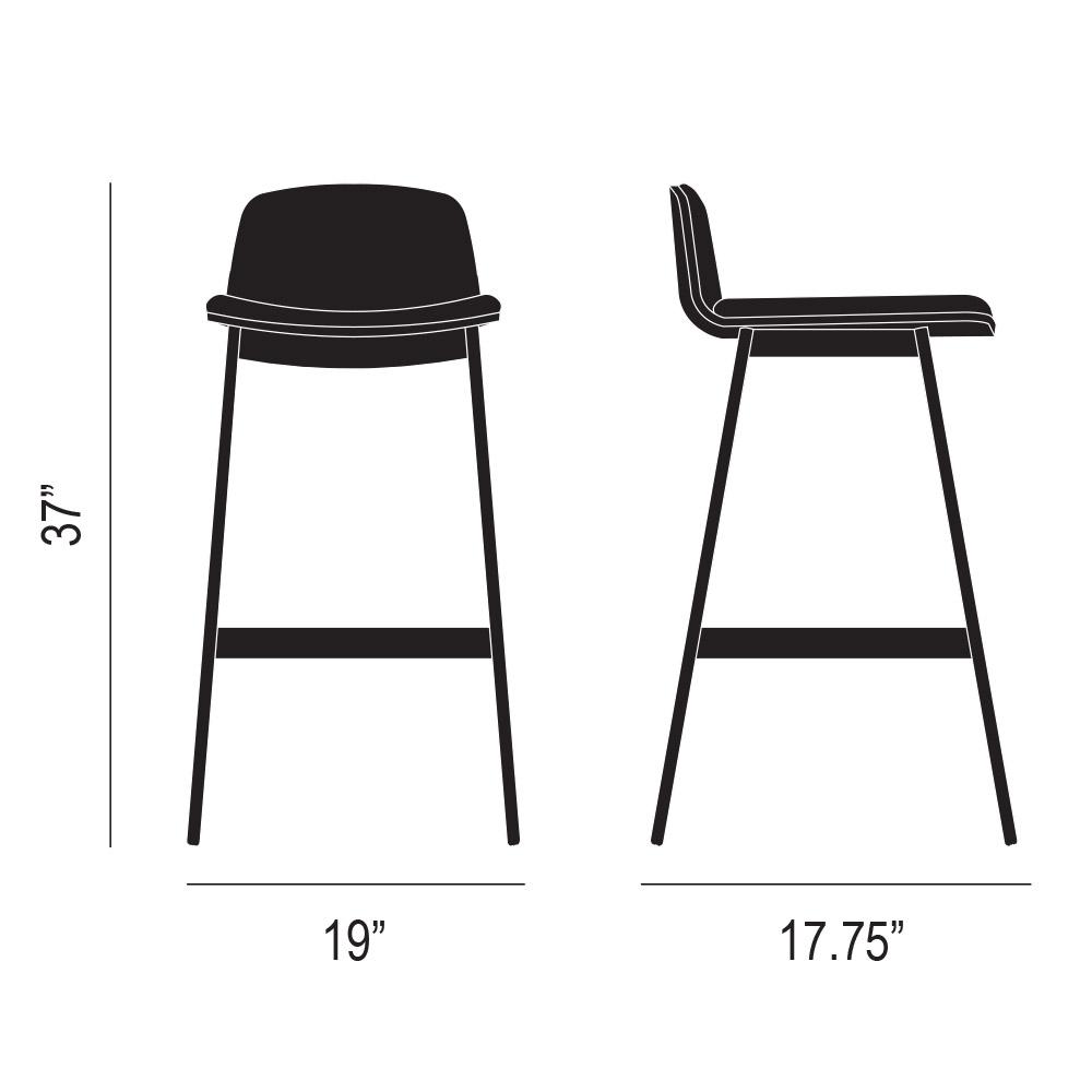 Duet Bar Stool Dimensions