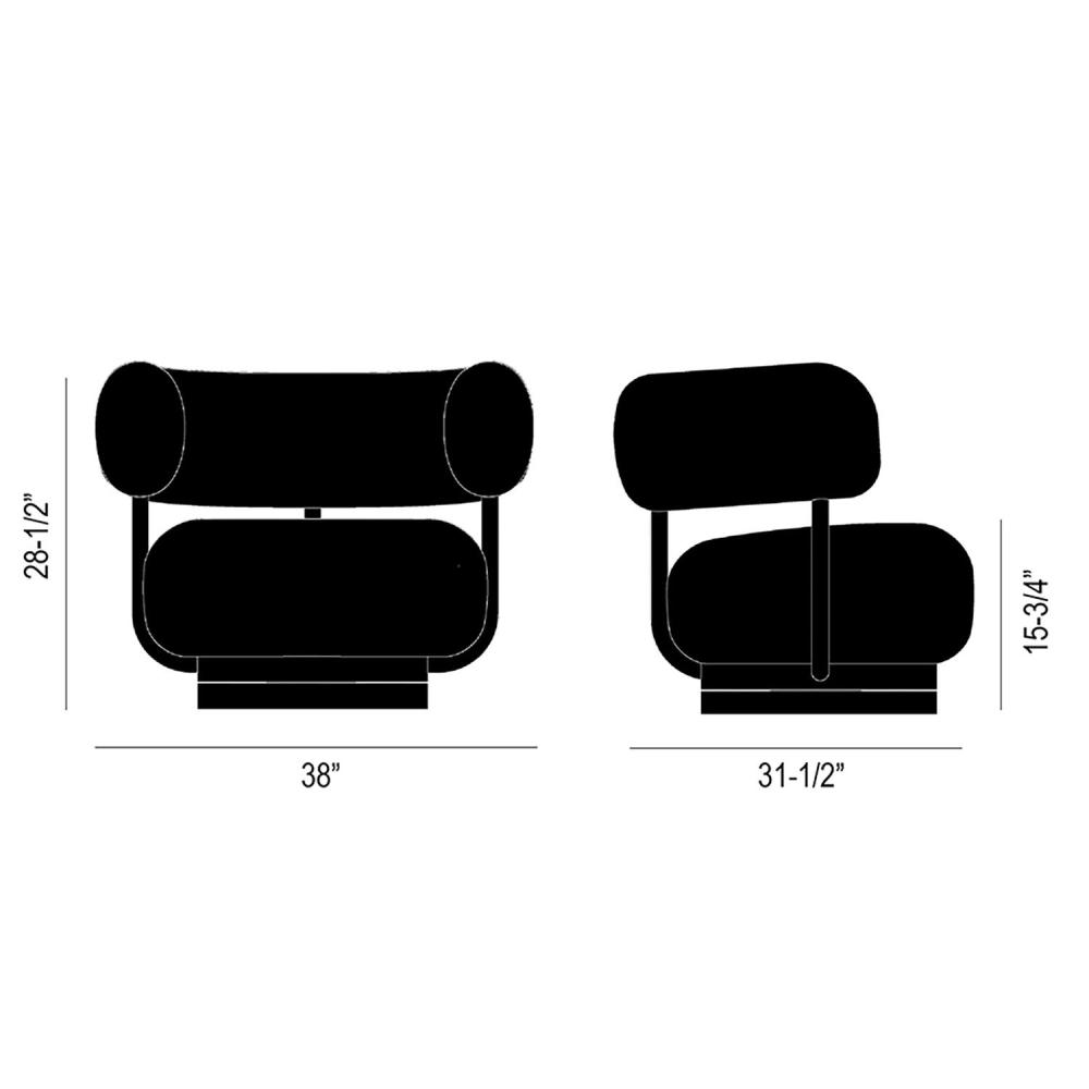 Piper Lounge Chair Dimensions