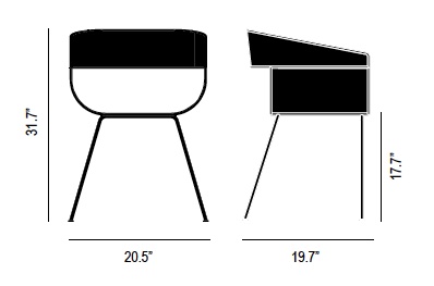 Scoop Chair Dimensions