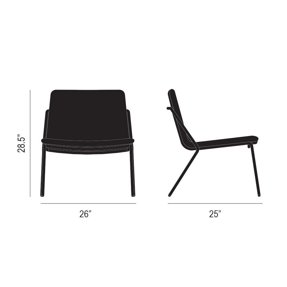 Sling Lounge Chair Dimensions