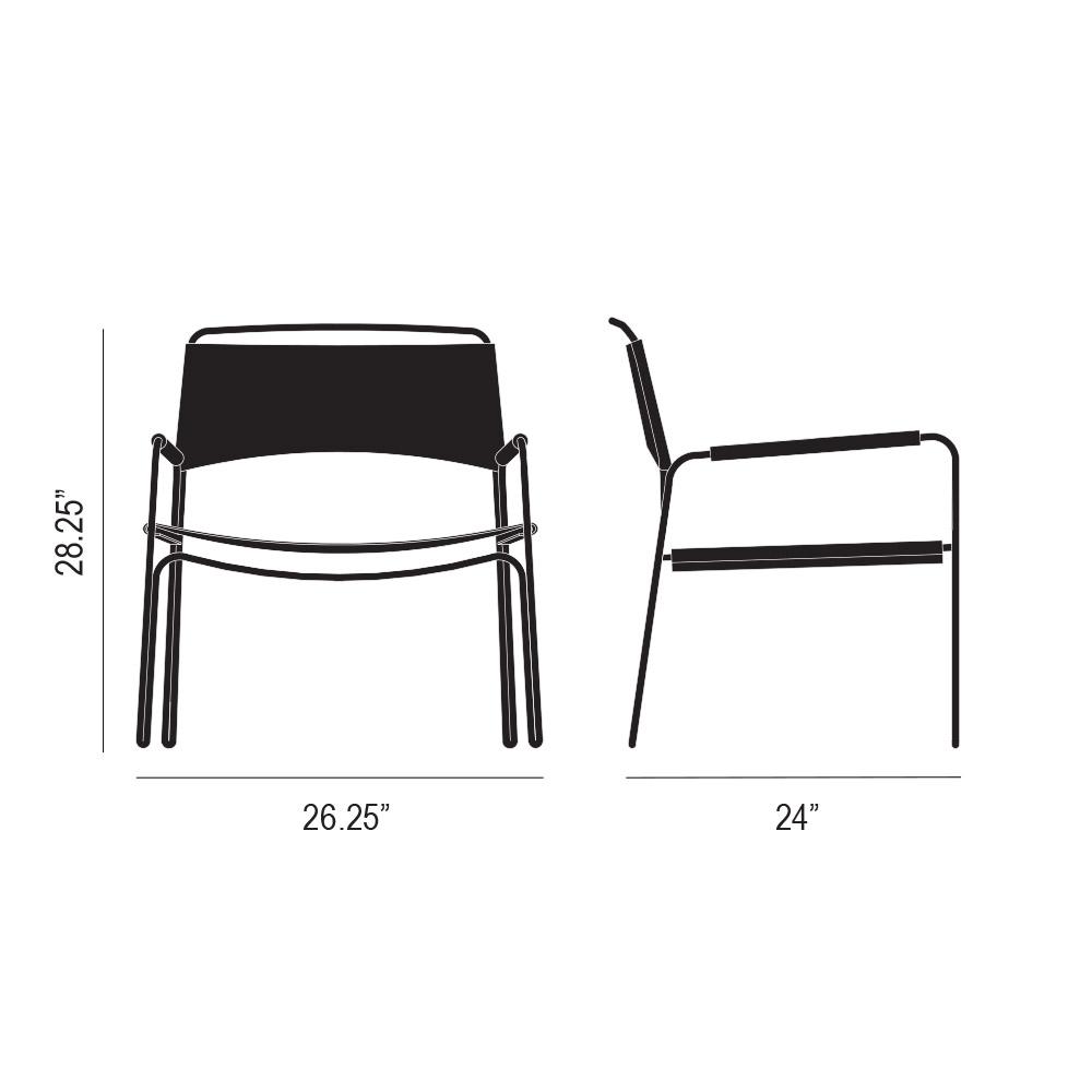 Trace Lounge Chair Dimensions