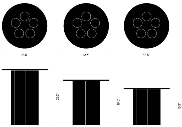 Tubular Occasional Table Dimensions